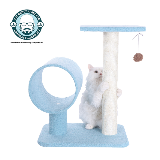 26-inch Faux Fleece Kitten Tree, Sky Blue by Armarkat