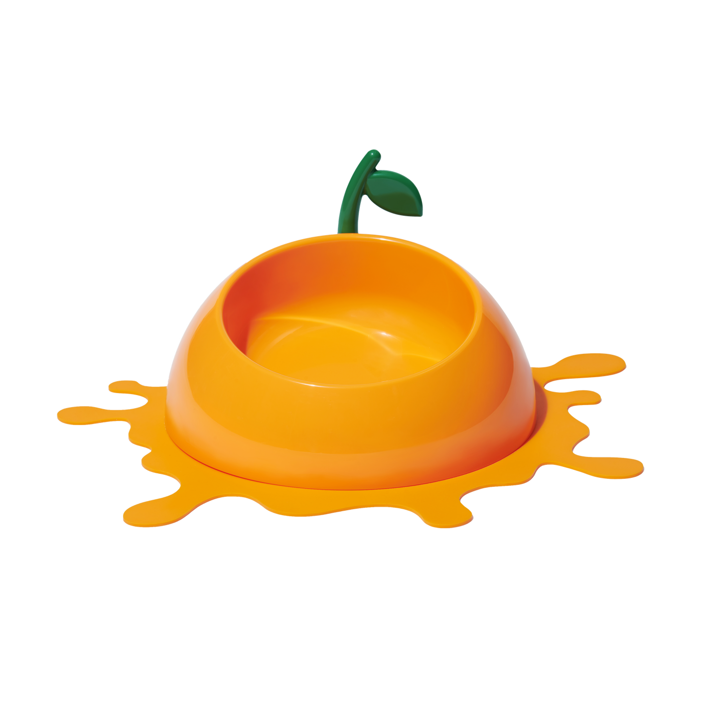 Juicy Tangerine Pet Bowl, Spoon & Mat Set by Vetreska
