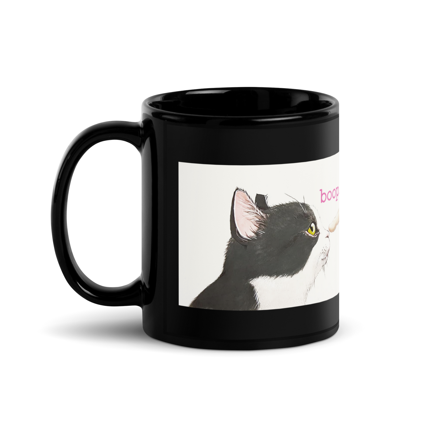 boop Michelangelo Black Glossy Mug - Jackson Galaxy