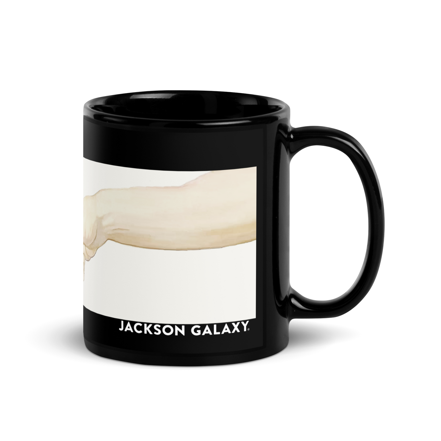 boop Michelangelo Black Glossy Mug - Jackson Galaxy