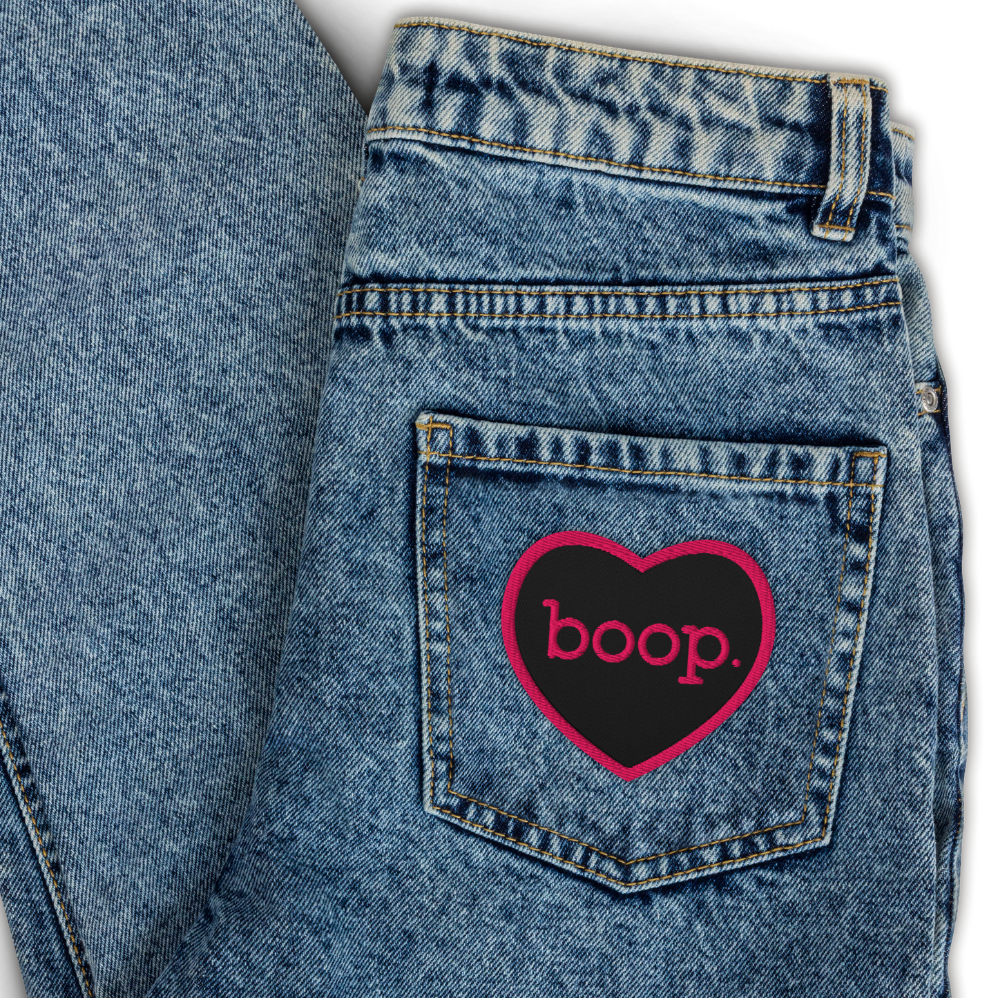 boop Embroidered Patch, Heart - Jackson Galaxy