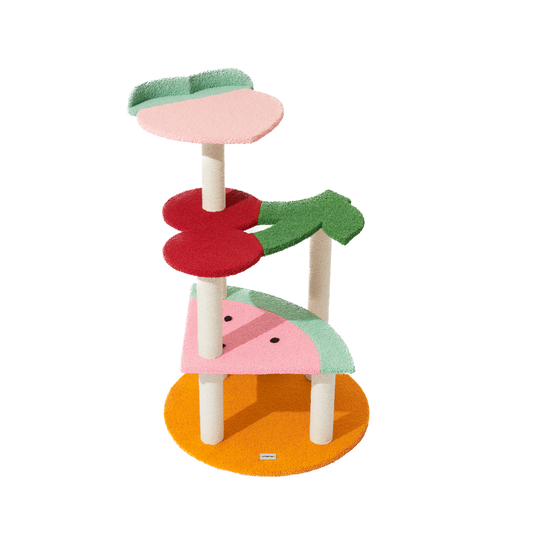 Fruit Frenzy Cat Climber Tree by Vetreska