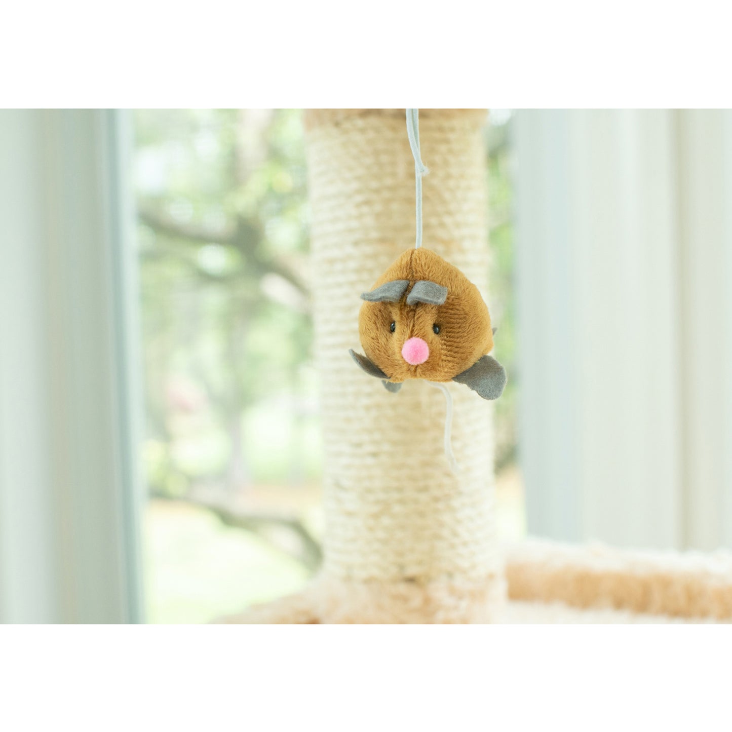 Premium 84" Ultra-Thick Faux Fur Cat Tree, Beige by Armarkat