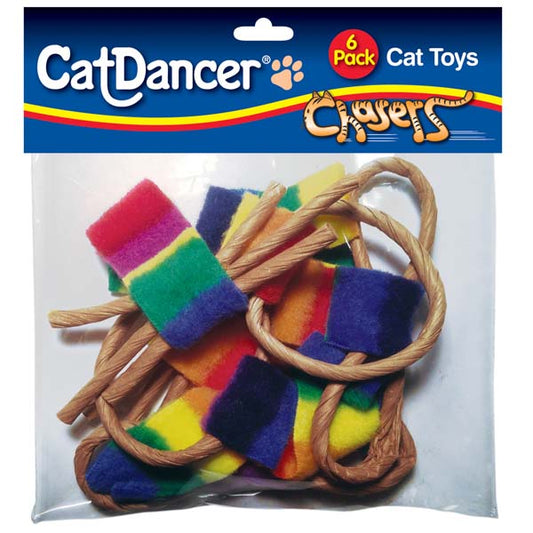 Chaser 6-Pack Cat Toys