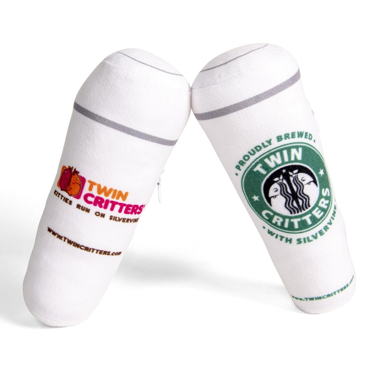 SILVERVINE COFFEE CUPS - PLUSH CATNIP TOY