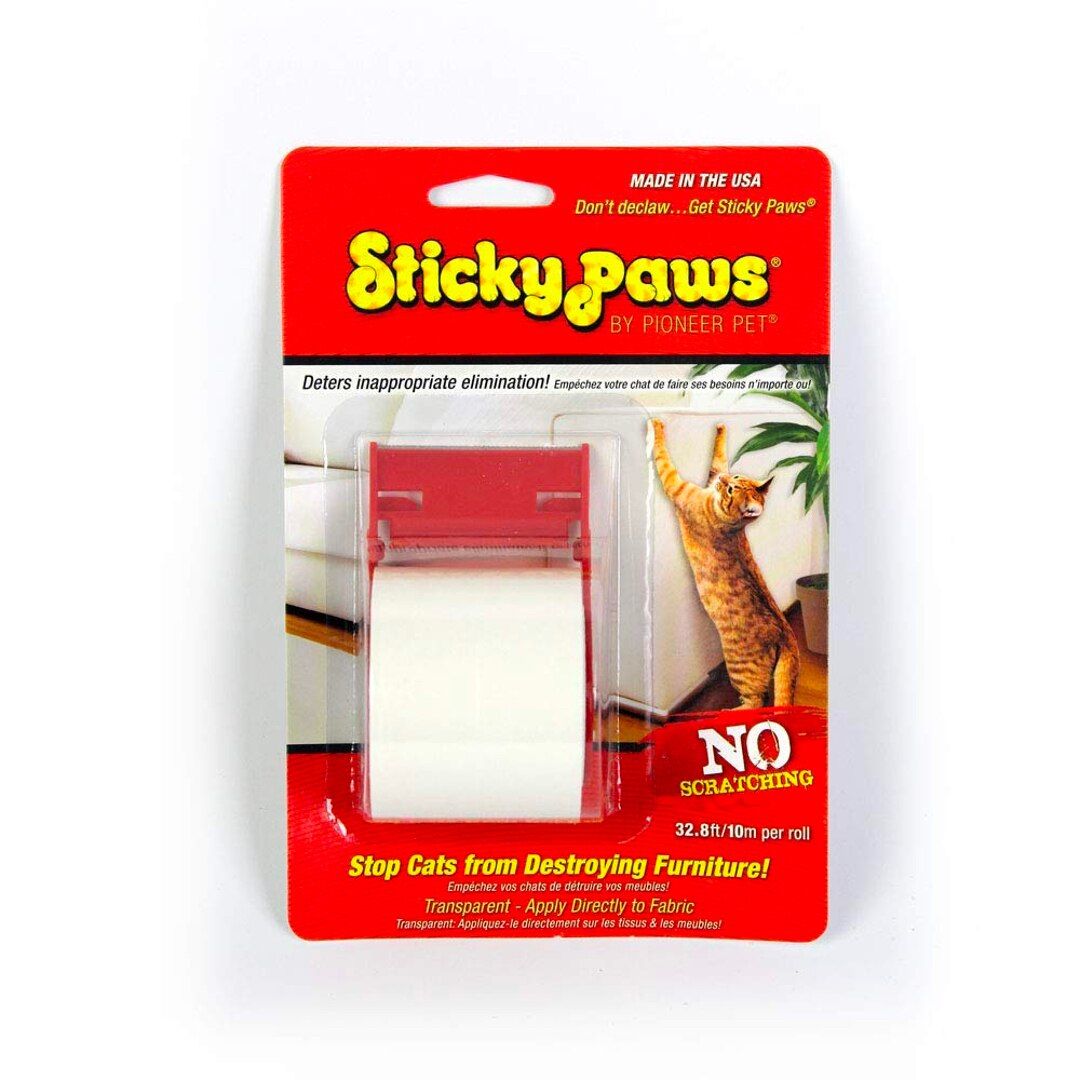 Double sided tape to stop cat scratching online
