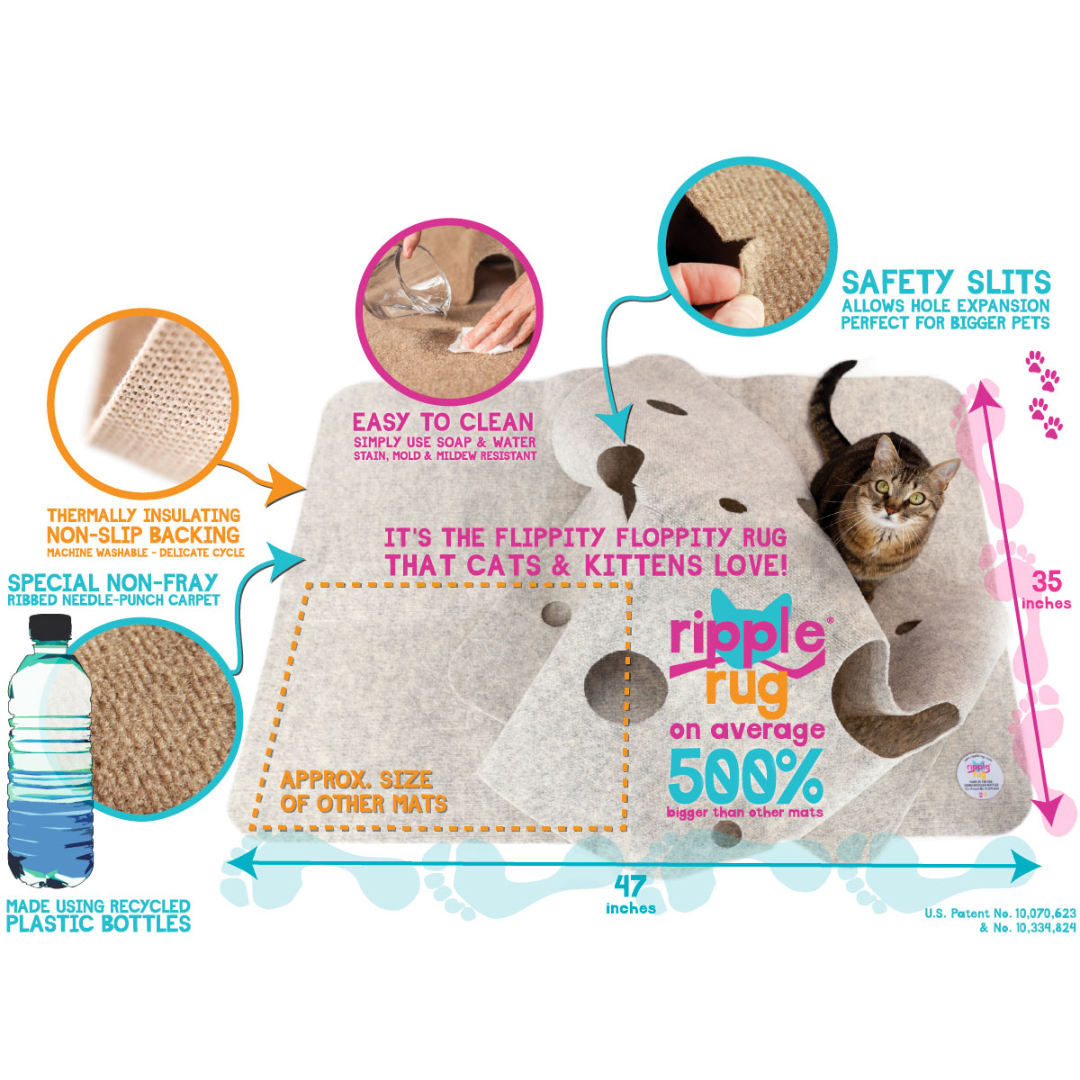 Ripple rug deals cat toy