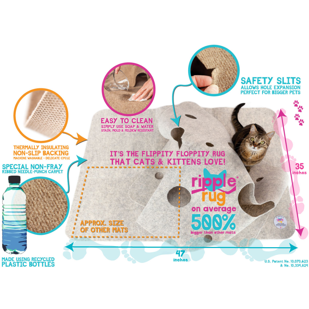 Ripple Rug Cat Activity Mat: Endless Fun for Your Feline!