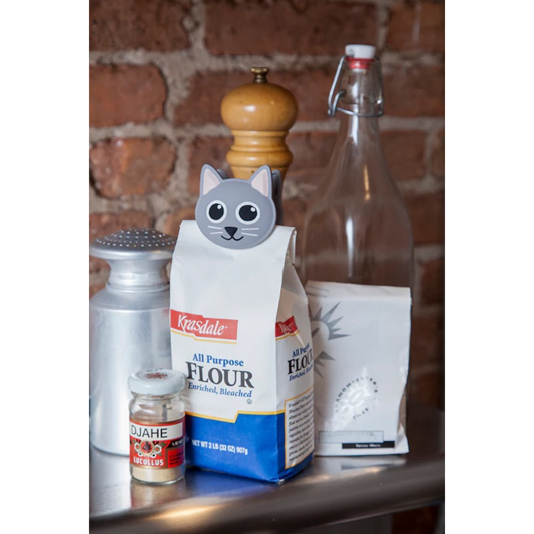 Talking Bag Clip - Cat