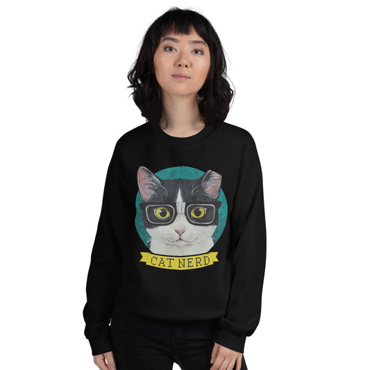 Cat Nerd Unisex Sweatshirt