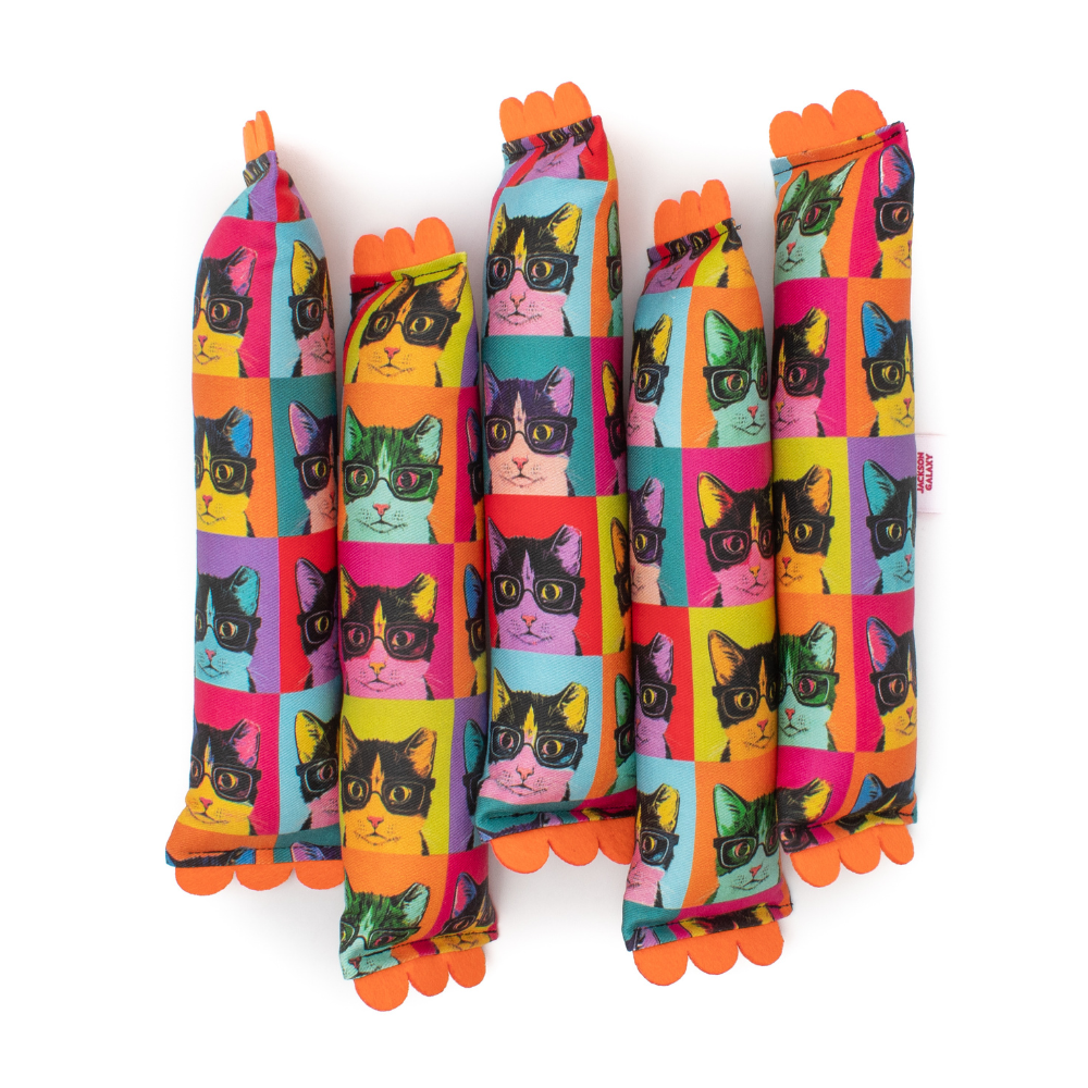 Cat Nerd Pop Art Kicker - Limited Edition Toy Collection by Jackson Galaxy