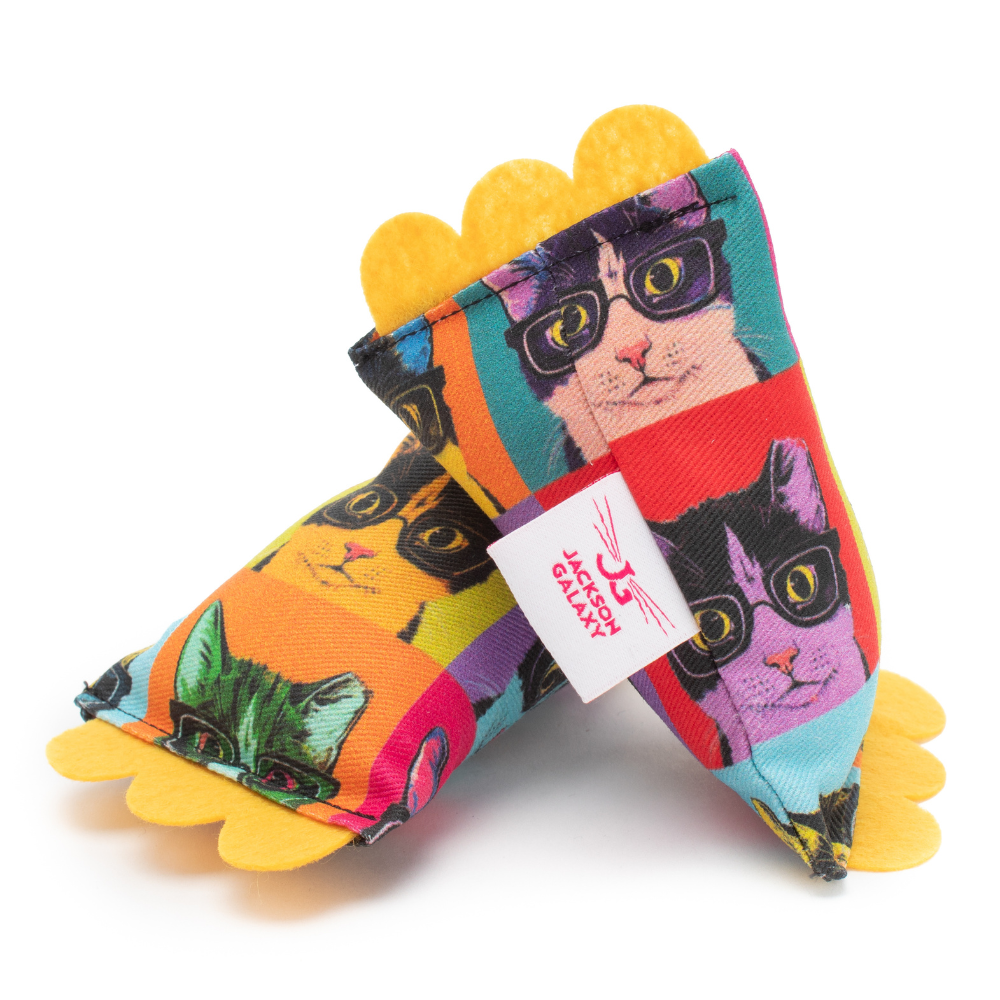Cat Nerd Pop Art Shaker - Limited Edition Toy Collection by Jackson Galaxy
