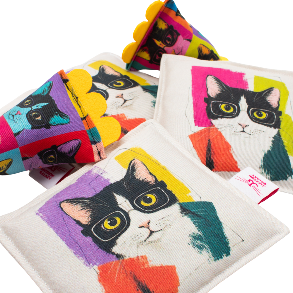 Cat Nerd Pop Art Bundle - Limited Edition Toy Collection by Jackson Galaxy
