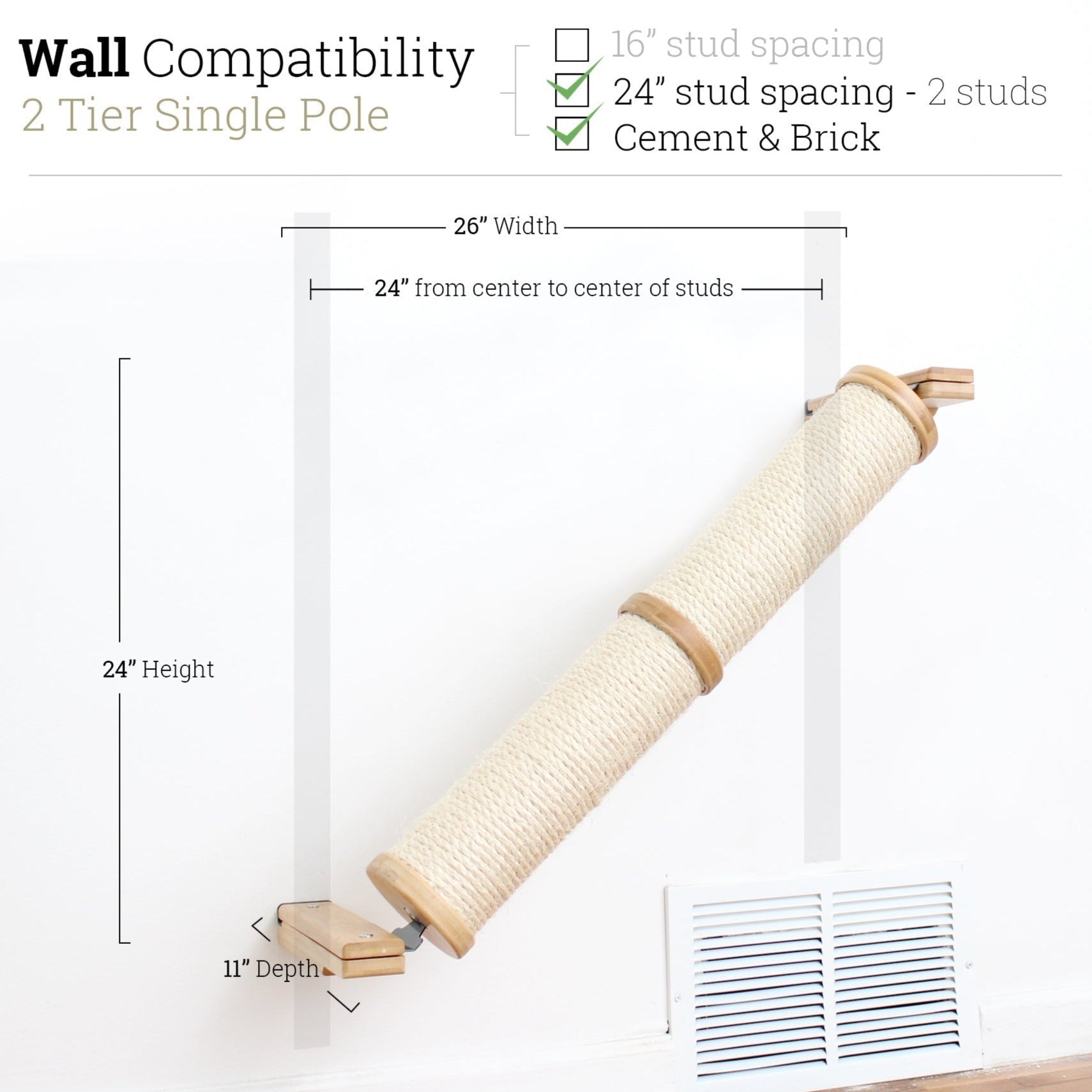 Angled Cat Scratcher Ramp (Cat Wall Scratchers) by Catastrophic Creati