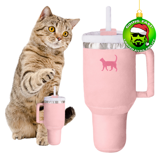 Kitty Cup Cat Tumbler Toy with Catnip & Crinkle Paper by PUPROAR