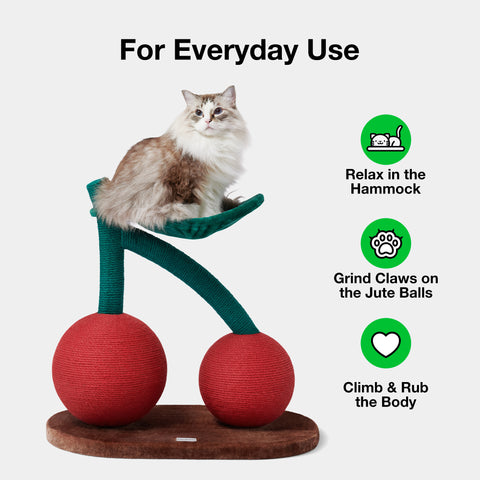 Cherry Cat Tree Scratcher by Vetreska