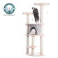 62-inch Faux Fur Cat Tree, Almond with Grey Condo by Armarkat