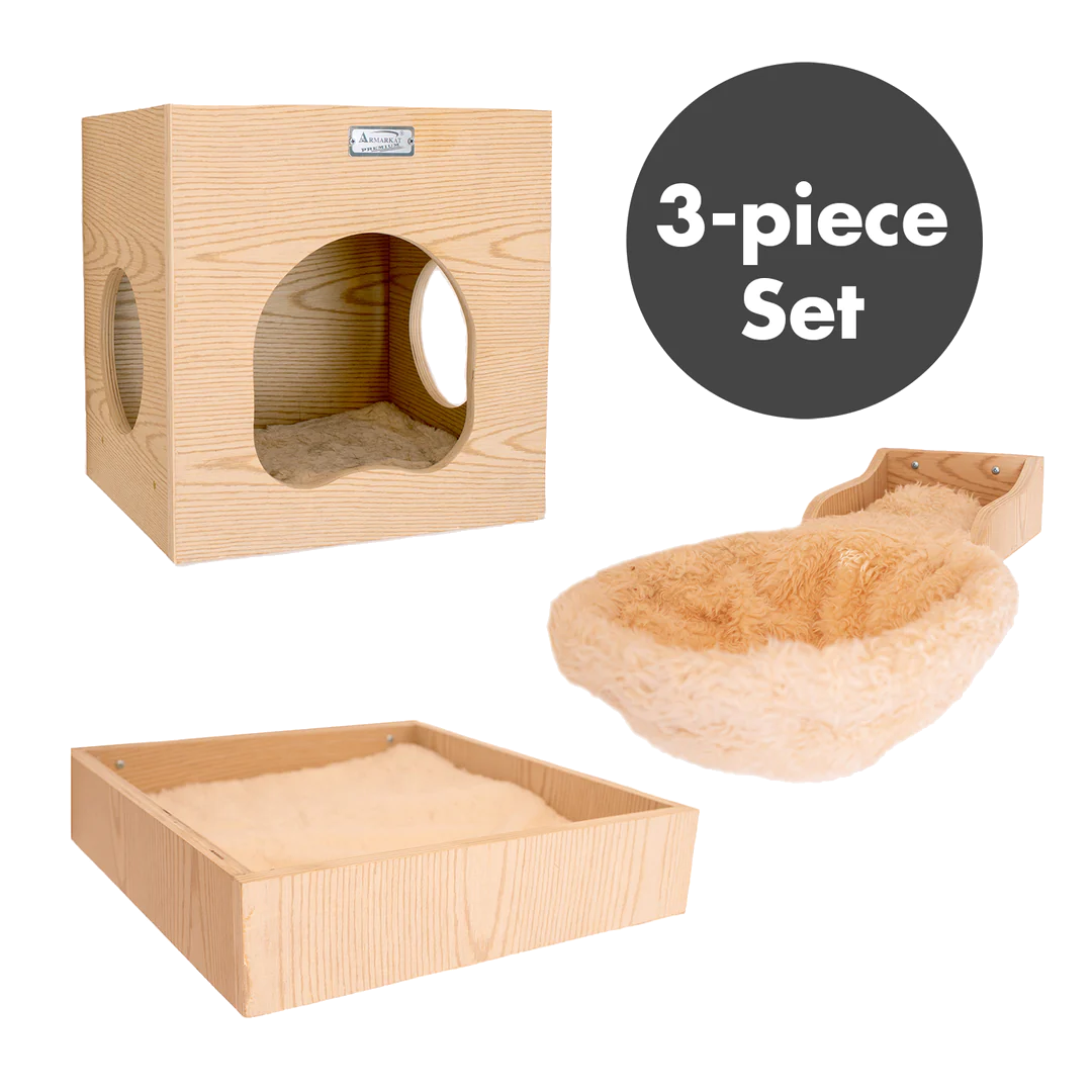 Wall Series: Tree W1907B with Condo, Perch, and Soft Perch by Armarkat