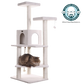 Classic 57-inch Faux Fleece Cat Tree, Ivory by Armarkat