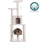 62-inch Faux Fleece Cat Tree, Ivory by Armarkat