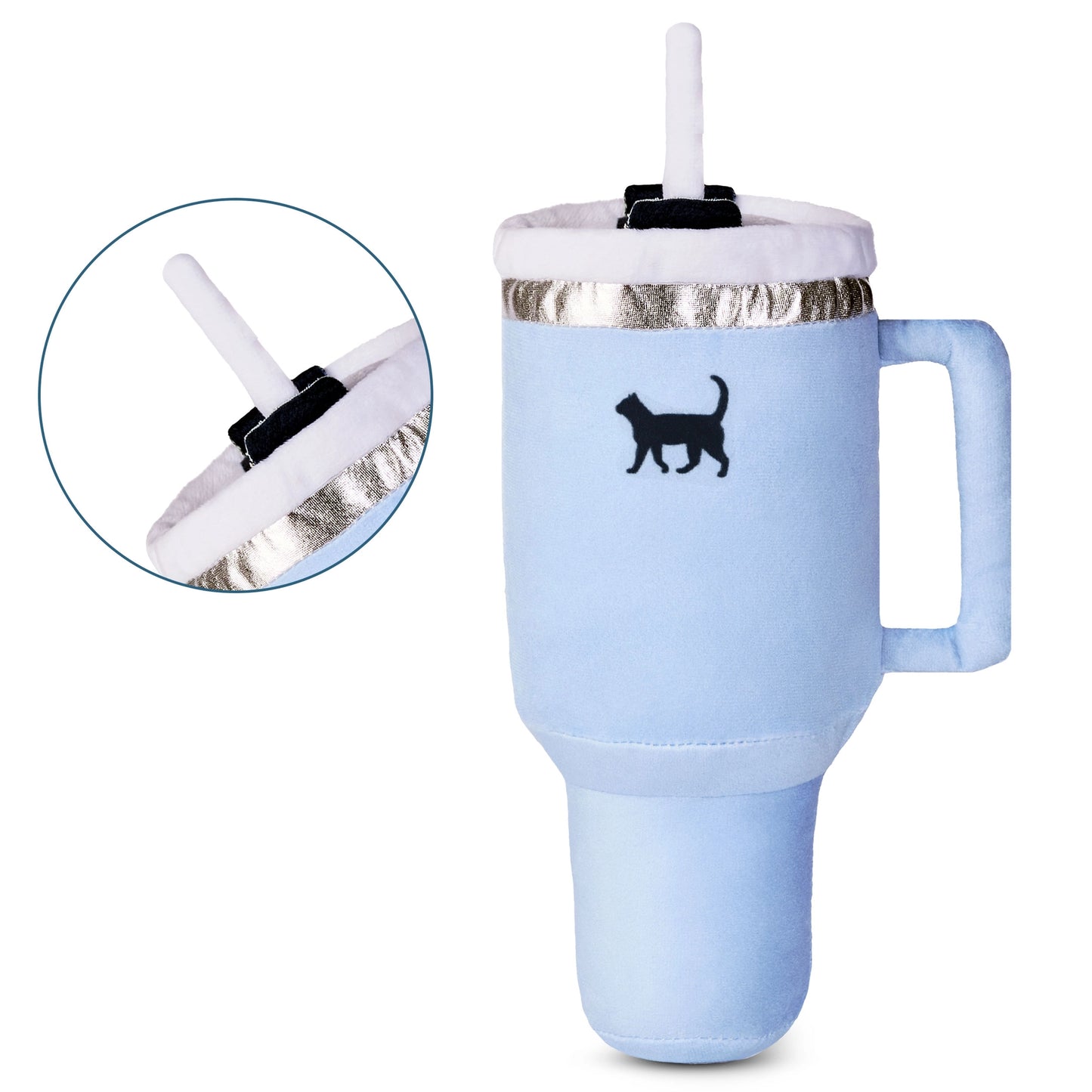 Kitty Cup Cat Tumbler Toy with Catnip & Crinkle Paper by PUPROAR
