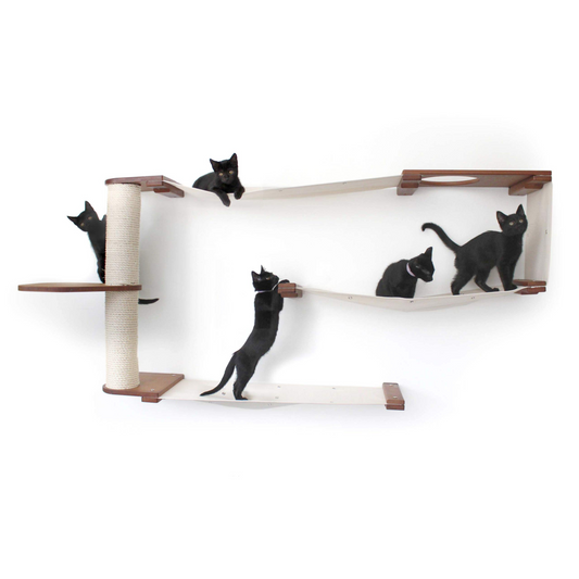 Cat Wall Maze (3 Tier Cat Tree Condo) by Catastrophic Creations