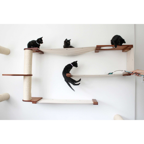 Cat Wall Maze (3 Tier Cat Tree Condo) by Catastrophic Creations