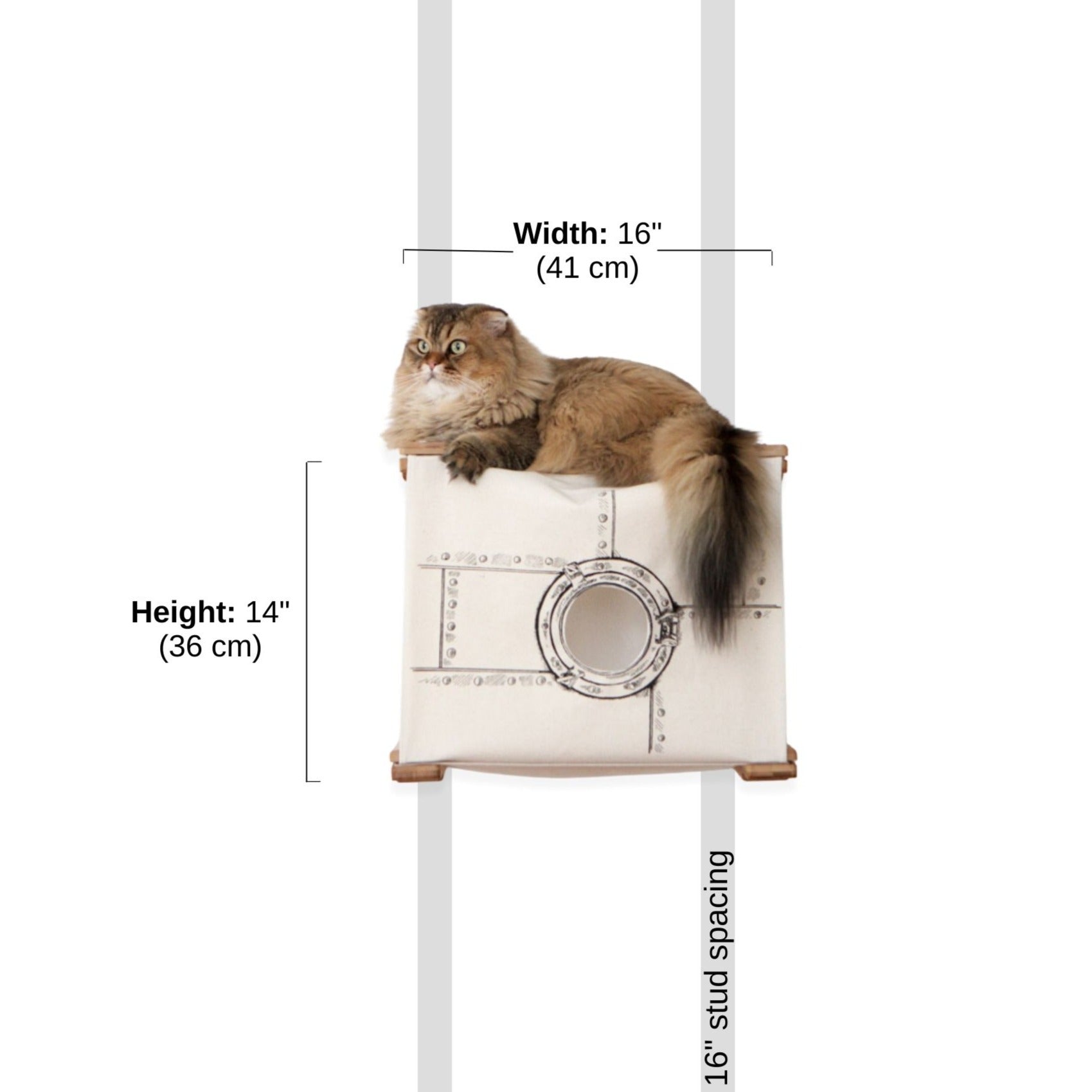 Cat Wall Cubby - Enclosed Cat Bed by Catastrophic Creations