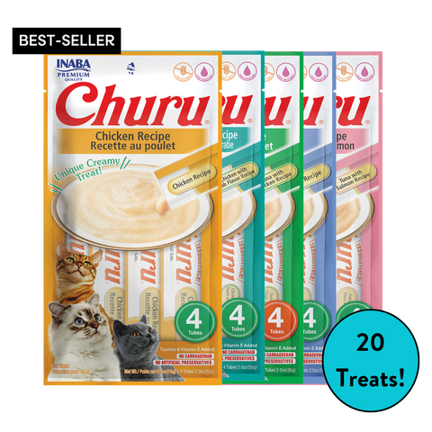 Inaba Churu Bundle - 5 Pack (20 Tubes)