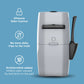 Litter Genie Plus Ultimate Cat Litter Odor Control Pail - Silver