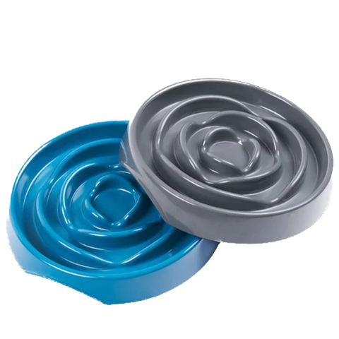 Messy Mutts Blue 1.75 Cup Interactive Slow Feeder