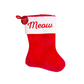 "Meow" Cat Christmas Stocking by Pearhead