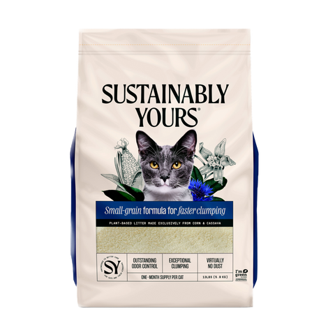 Sustainably Yours Natural Cat Litter - Small Grain (13 lbs)