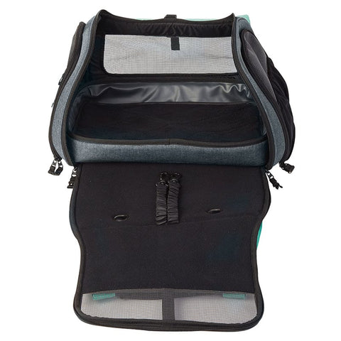 Transpurrter Ultimate Calming Convertible Cat Carrier in Heather Grey and Teal