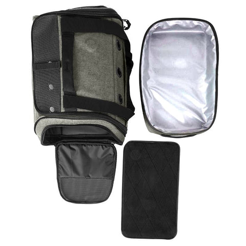 Transpurrter Ultimate Calming Convertible Cat Carrier in Heather Grey