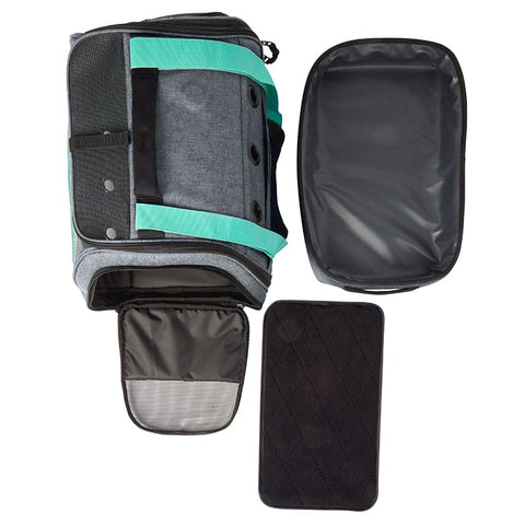 Transpurrter Ultimate Calming Convertible Cat Carrier in Heather Grey and Teal