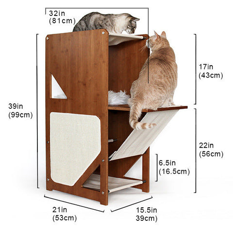 The Overlook - A Stable, Large Cat Tree by Catastrophic Creations