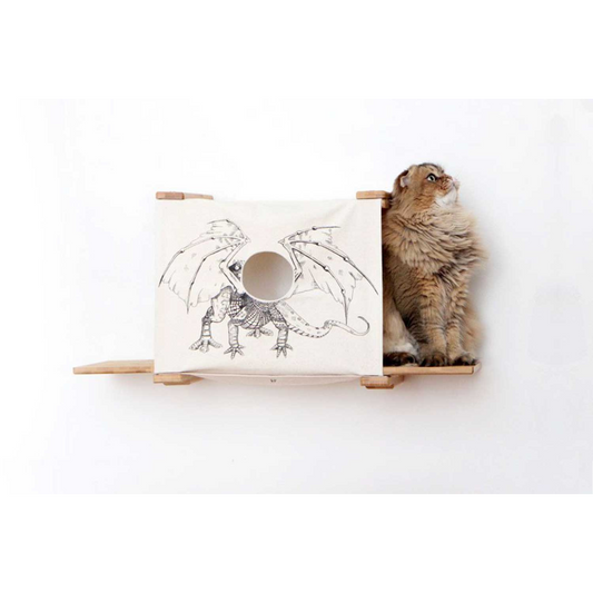 Cat Cubby with Perches - Covered Cat Bed by Catastrophic Creations