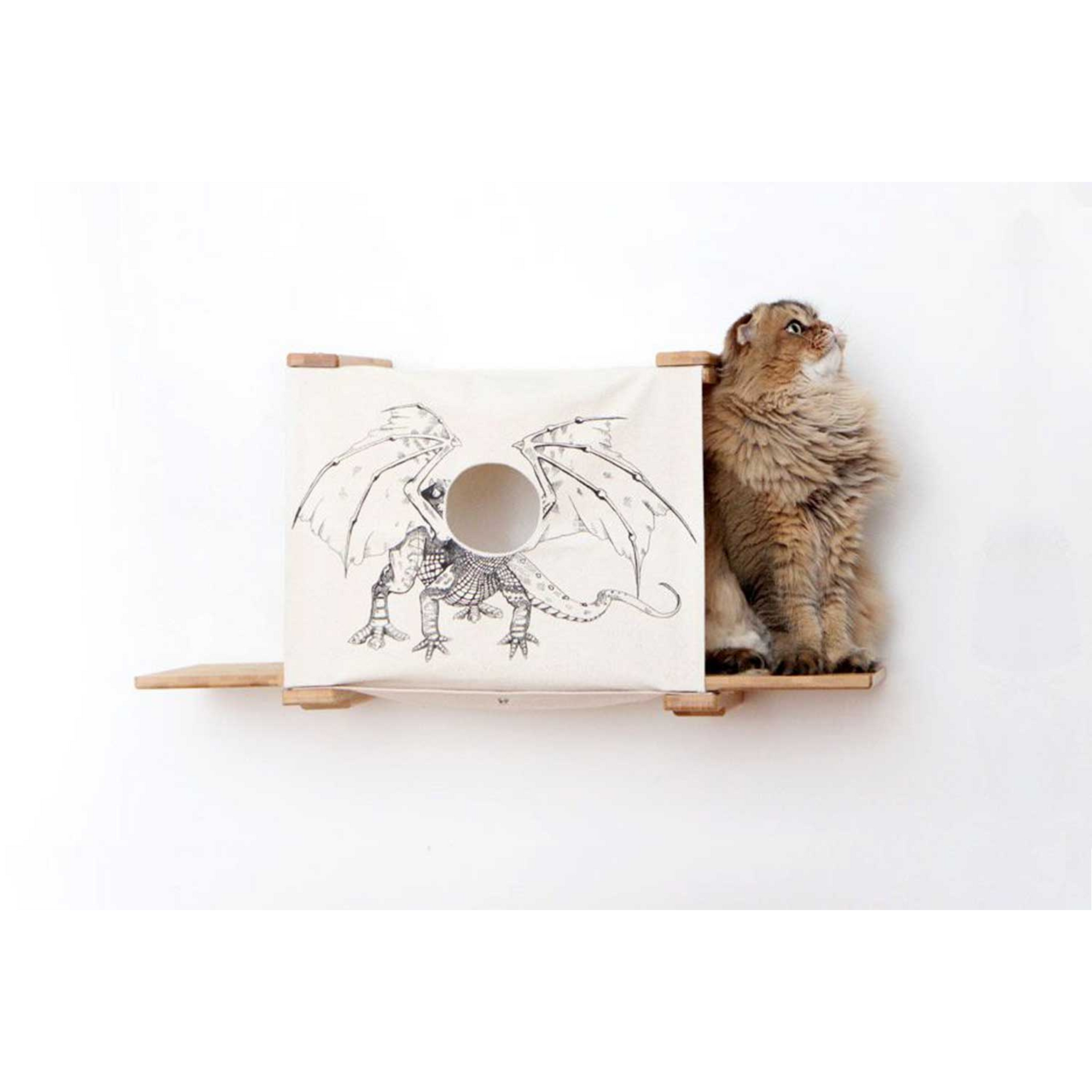 Cat Cubby with Perches - Covered Cat Bed by Catastrophic Creations