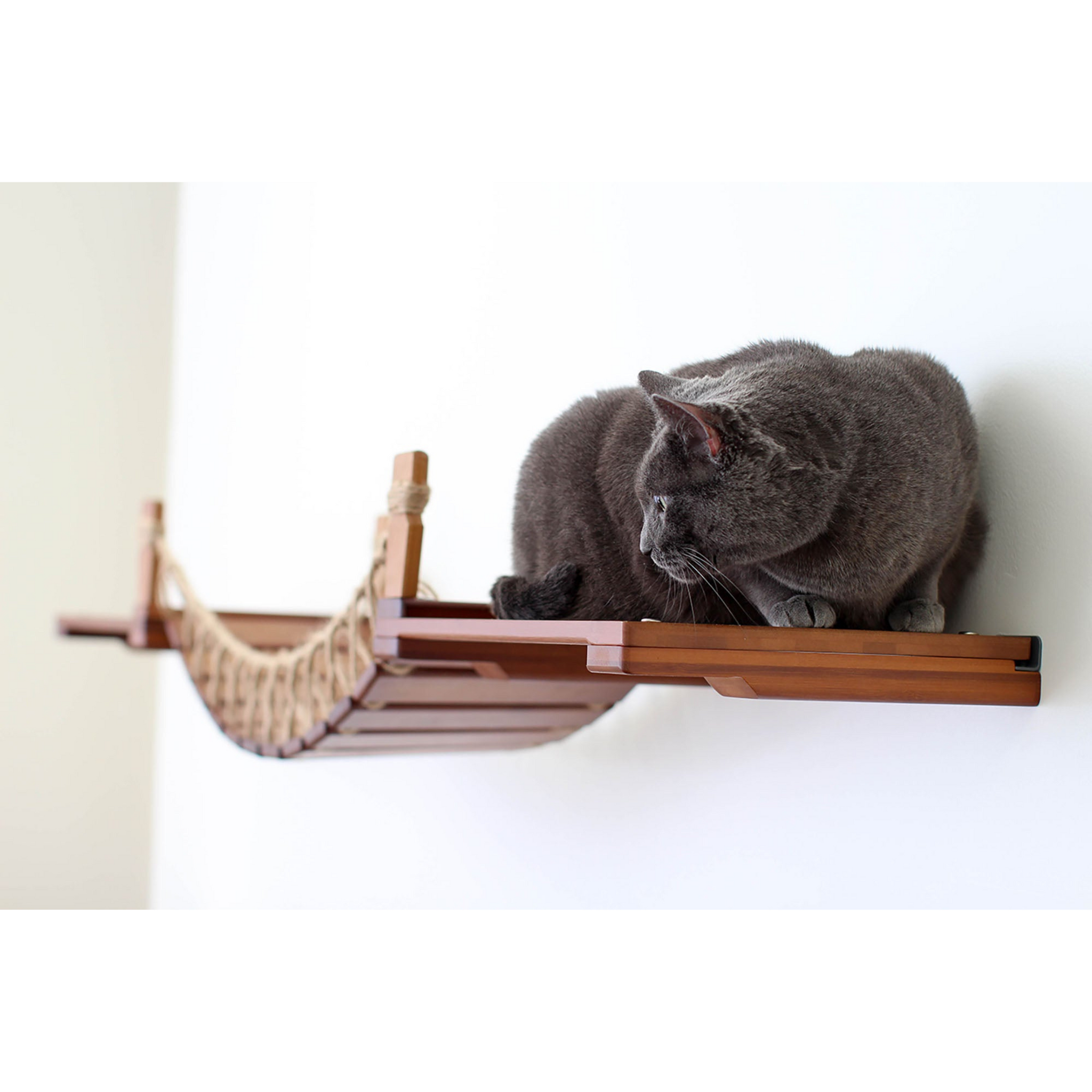 Cat Suspension Bridge - Cat Shelf Set (Wall Mounted) by Catastrophic Creations