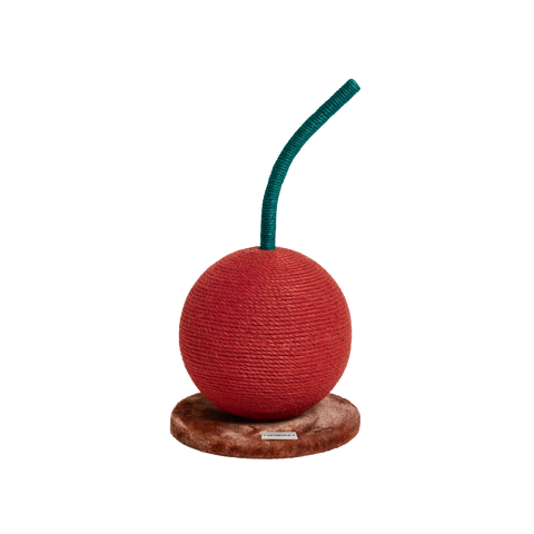 Cherry Cat Scratching Ball by Vetreska