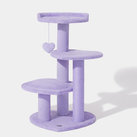 Heartpurrple Cat Climber Tree (Four Platforms) by Vetreska