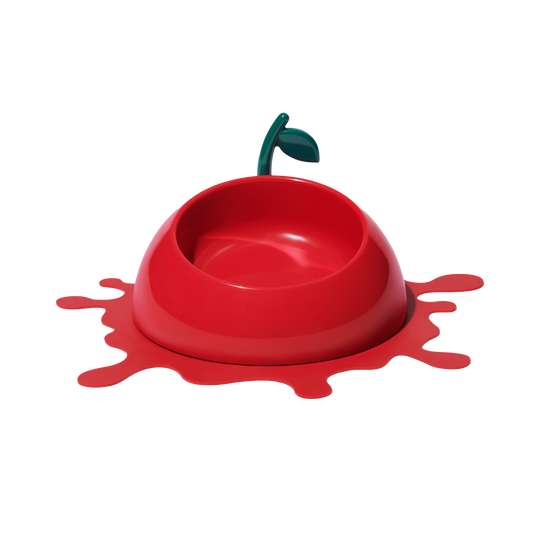 Juicy Cherry Pet Bowl, Spoon & Mat Set by Vetreska