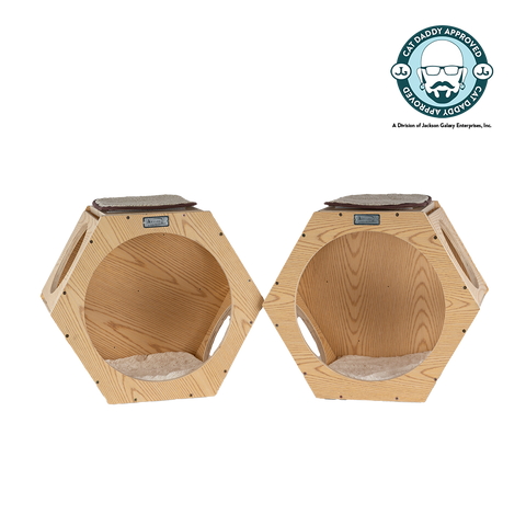 Real Wood Wall Series: Natural Wood Wall Tree (Set of 2) by Armarkat