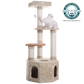 Premium 57" Soft Heavy-Carpet Cat Tree, Khaki by Armarkat