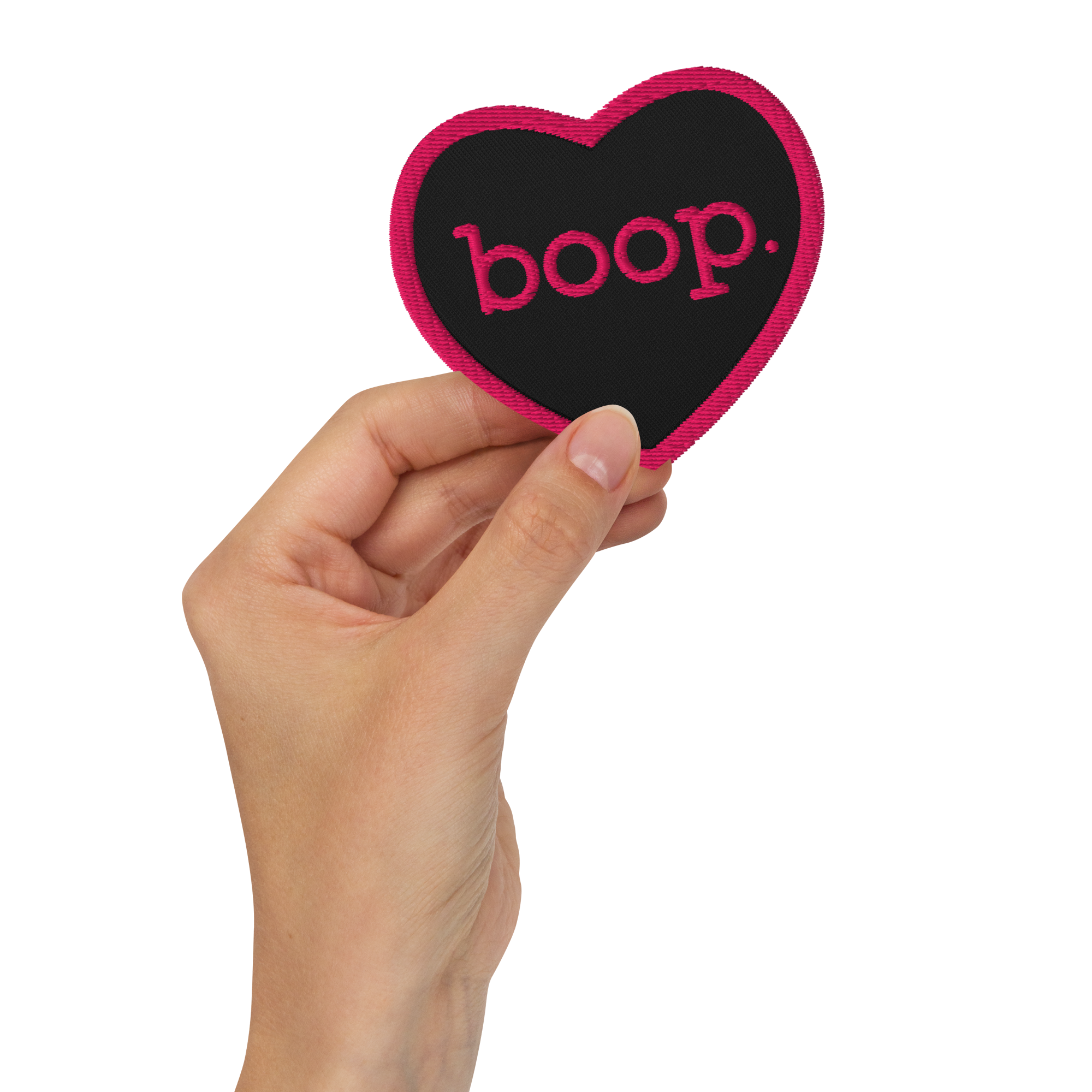 boop Embroidered Patch, Heart - Jackson Galaxy