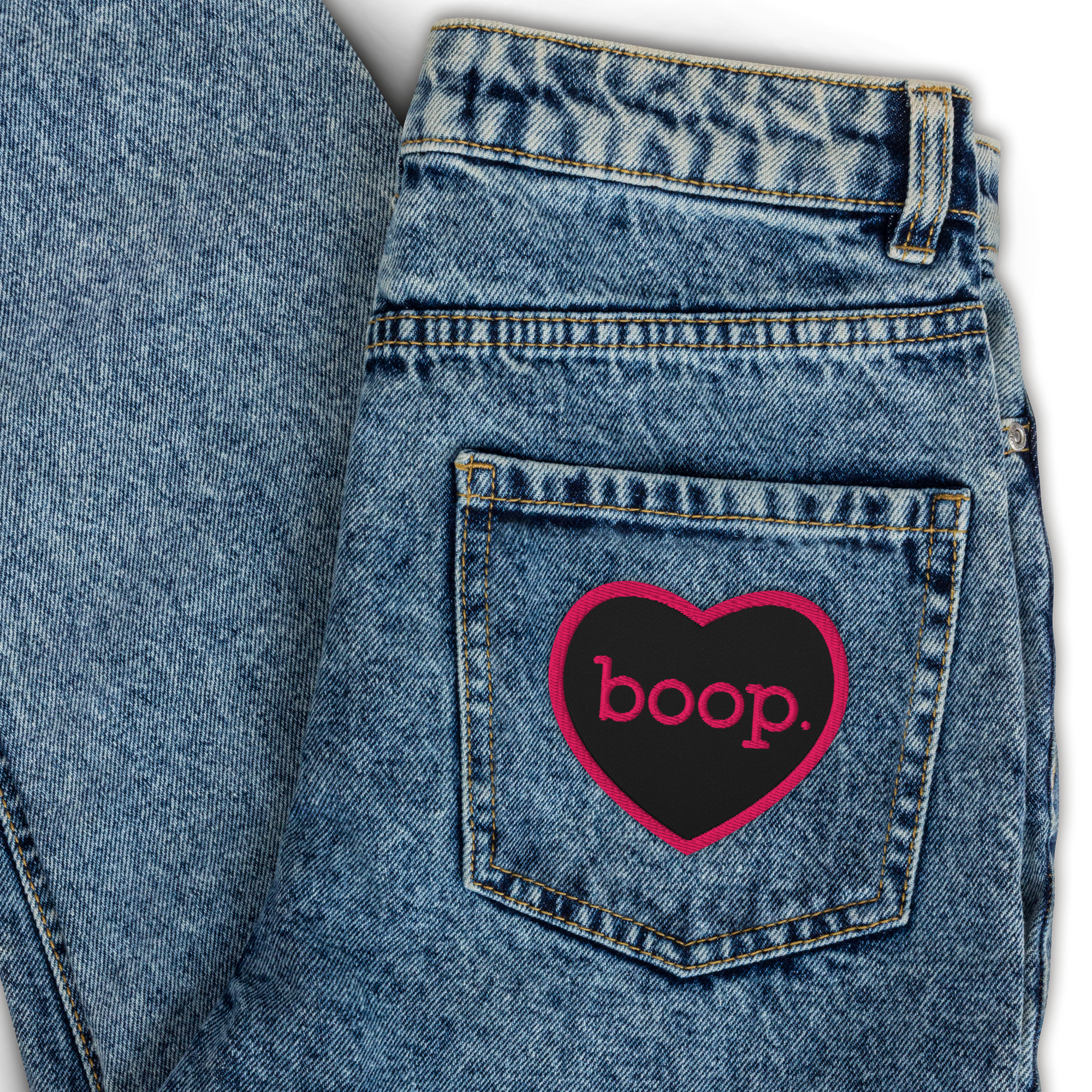 boop Embroidered Patch, Heart - Jackson Galaxy