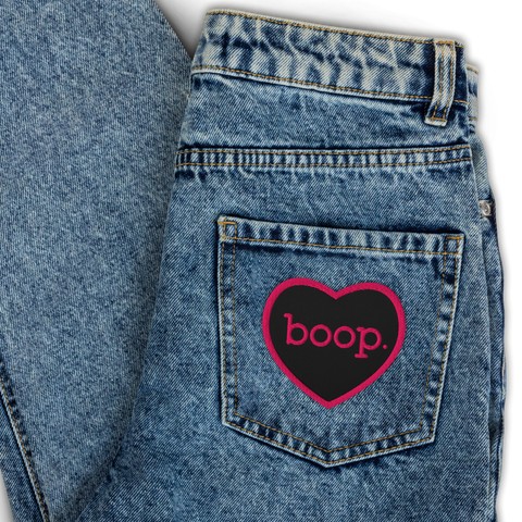 boop Embroidered Patch, Heart - Jackson Galaxy