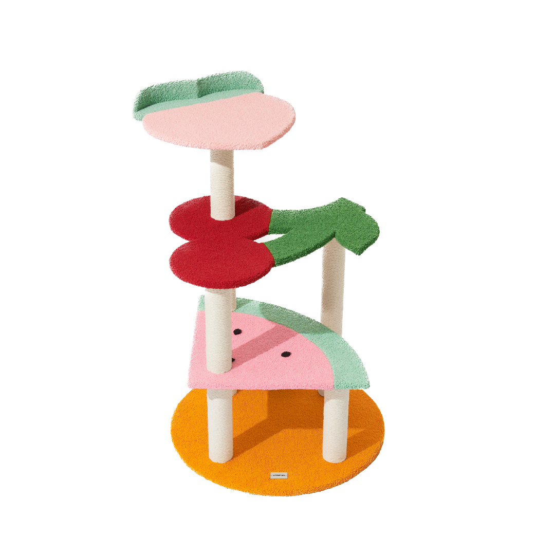 Fruit Frenzy Cat Climber Tree by Vetreska