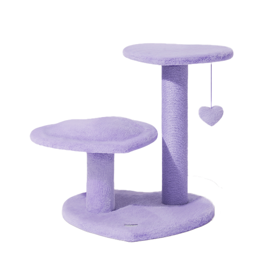 Heartpurrple Cat Climber Tree (Three Platforms) by Vetreska